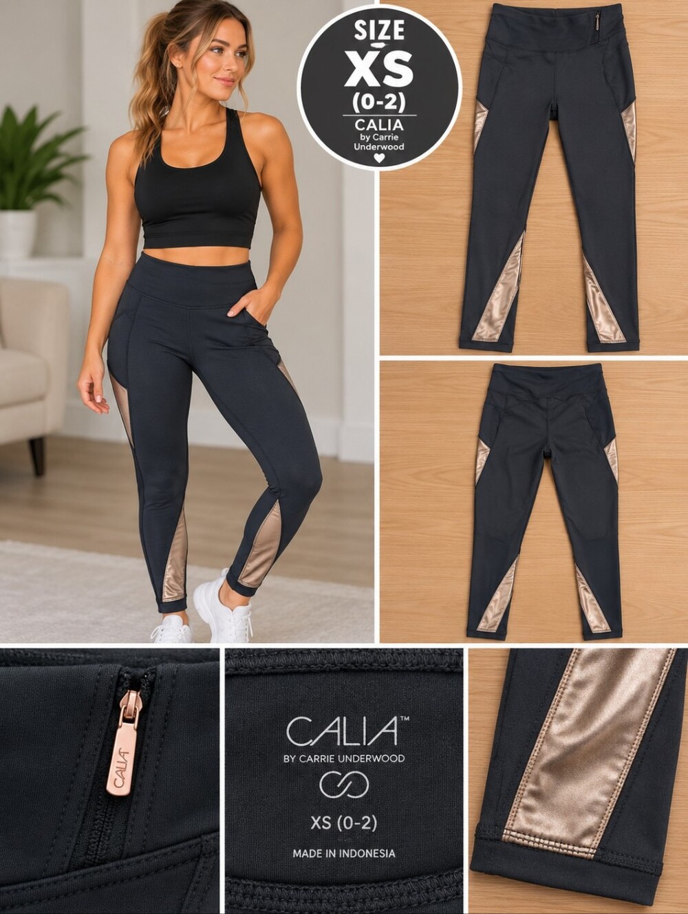 Calia women's XS grey athletic leggings #34